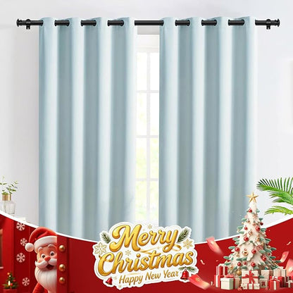 TONIAL Curtain Rods for Windows 66 to 120 Inch, Telescoping Splicing 3/4 Single Rods for Windows Decorative Drapery Rod 32 to 144 (2.6-12ft) with Small Finial, Black