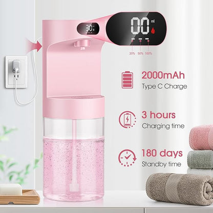 Automatic Mouthwash Dispenser for Bathroom,20.29 oz Touchless Electric Mouth Wash Dispensers Bathroom Accessories Set with 4 Magnetic Cups,4 Modes Wall Mounted Mouth Wash Dispenser for Home & Kids