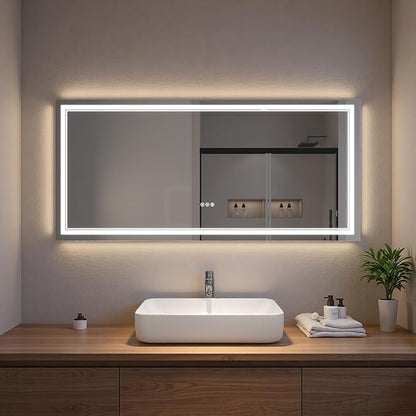 LED Bathroom Mirror with Lights, Wall Mirrors