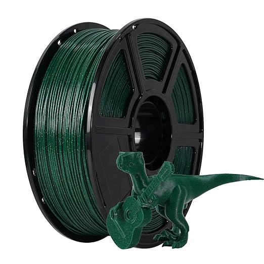 FLASHFORGE ASA Filament 1.75mm Sparkle Black Green, 3D Printer Filament 1kg Spool-Dimensional Accuracy +/- 0.02mm, 3D Printing Filament Durable, High UV-Resistant, Ideal for Outdoor Applications