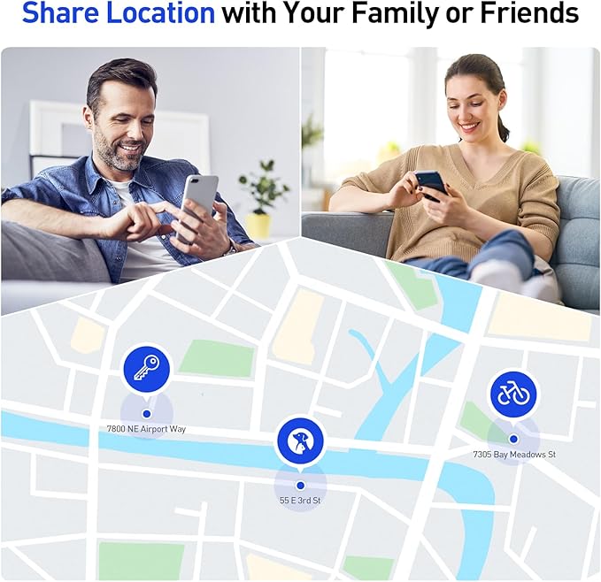 Air Tags-4 Pack Android Tracker Tag Works with Google Find Hub App(Android Only), Loud Sound, Replaceable Battery, for Keys, Suitcase, Backpack, Luggage, Wallet