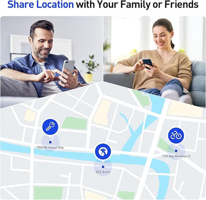 Air Tags-4 Pack Android Tracker Tag Works with Google Find Hub App(Android Only), Loud Sound, Replaceable Battery, for Keys, Suitcase, Backpack, Luggage, Wallet