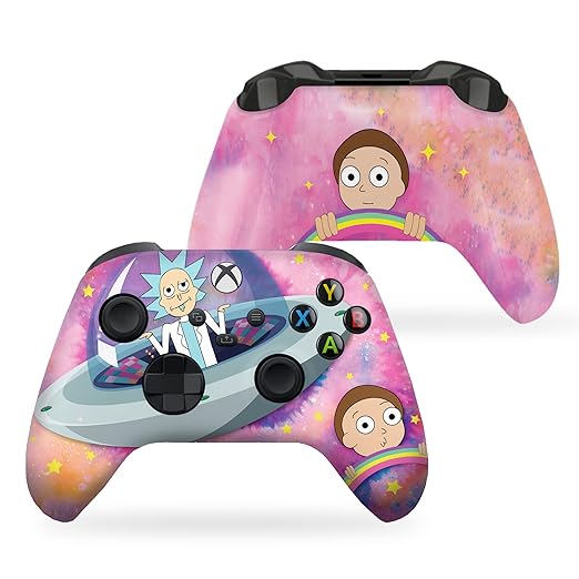 DreamController Schwifty Rickky & Mortty Custom X-box Controller Wireless compatible with X-box One/Series X/S Proudly Customized in USA with Permanent HYDRO-DIP Printing (NOT JUST A SKIN)