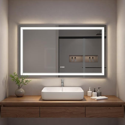 LED Bathroom Mirror with Lights, Wall Mirrors