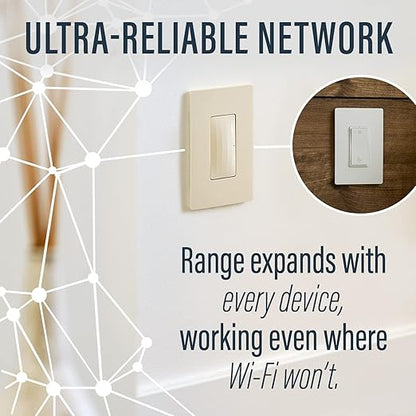 Legrand Radiant WNRH10KITWH Smart Switch with Netatmo Starter Kit, Tamper Resistant, Compatible with Alexa, Google Assistant & Apple HomeKit, White (1 Count)