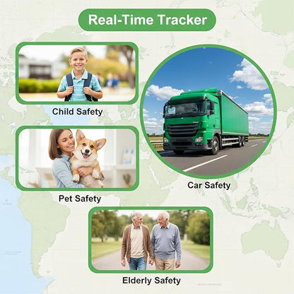 2 Pack GPS Tracker for Car Work with Find My (iOS Only) No Subscription Real Time Smart Vehicle Tracker Tags Global Mini Hidden Locator Tracking Devices with Magnetic Case No Monthly Fee for Bike Pets