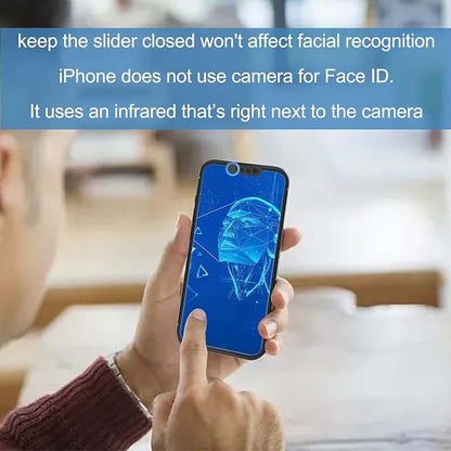 Privacy Cover Compatible for iPhone13 /iPhone 13 Mini with iPhone 13 Front Camera Cover,Protect Privacy and Security But Not Affect Facial Recognitionty But Not Affect Facial Recognition（2Pack）