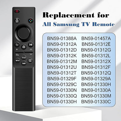 [2 Pack] Universal Replacement for Samsung TV Remote Control, BN59-01484A Compatible with All Samsung Smart TV, QLED, 4K, 8K, Frame, Curved, LED, LCD HDTV Models (2019-2025), No Setup Required