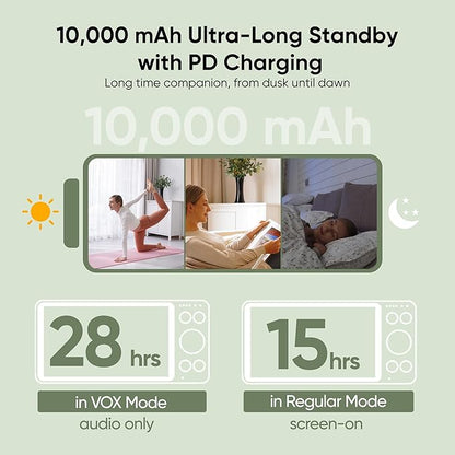 bonoch MegaView Baby Monitor, 10" Video Monitor with 2 Cameras, 10000mAh Battery, Quad Split Screen Baby Monitor with Camera and Audio, VOX Mode, Auto Night Vision, Remote PTZ, Hack Proof