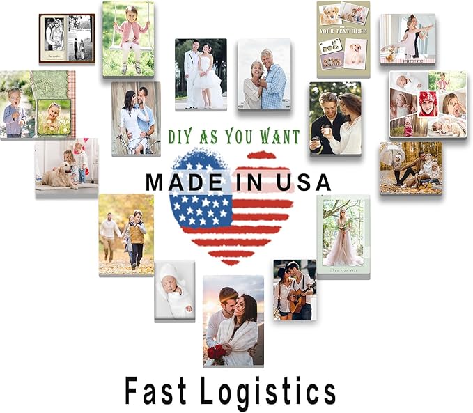 LOUISMIAA Custom Metal Picture Frame Prints,Personalized Photo Frames with Easel, Customized Metal Collage Picture Frame Gift for Family, Lover and Friend,Couple