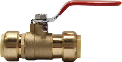 (Pack of 10) EFIELD 3/4 Inch Ball Valve for Push-Fit Full Port Ball Valve with Dismount Clip Tool,(PF-VALVE012-10PCS)