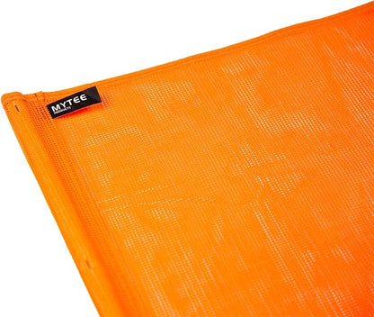 Mytee Products Orange Safety Flags for Trucks with Dowel, DOT Compliant - 18 Inch x 18 Inch High Visibility Vinyl Mesh Warning Flags, 16 Pack