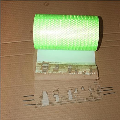 Reflective Tape Green 10 inch, Outdoor Waterproof High Visibility Warning Industrial Marking Tape, Safety Stickers (11 feet)