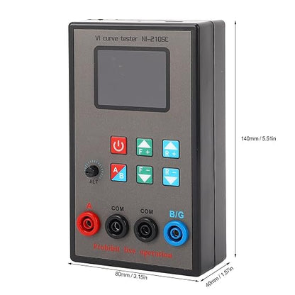 Walfront VI Curve Tester, Double Channel Circuit Board Tester with Color Screen, 18 Frequency Settings and 9 Impedance Levels, Rechargeable Li Battery 3000mAh for Circuit Analysis