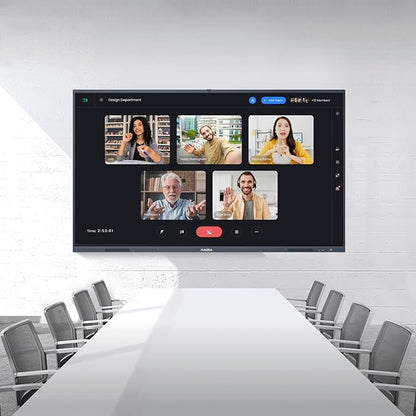 65" Smart Board for Classroom, 4K UHD Interactive Whiteboard Display, 13MP Camera w/6 Mics, Electronic Whiteboard for Business and Education(Board & Wall Mount Included)