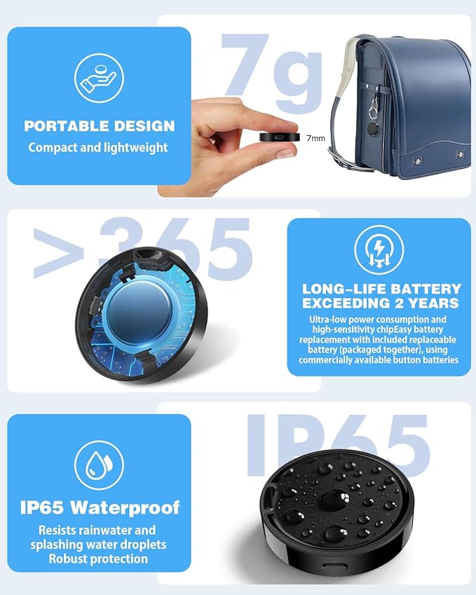 Air Tags for Android,Air Tags-2 Pack Android,Android Tracker Tags,2 Year Battery Life,Google Find Trackers for Google'S Find Hub App,IP65 Waterproof Luggage Tracker Android for Keys,Wallets,Luggage