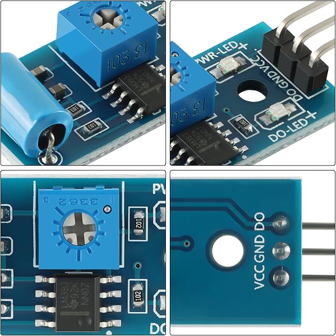 5Pcs SW-420 Vibration Sensor Module Vibration Switch Alarm Sensor Module for Arduino