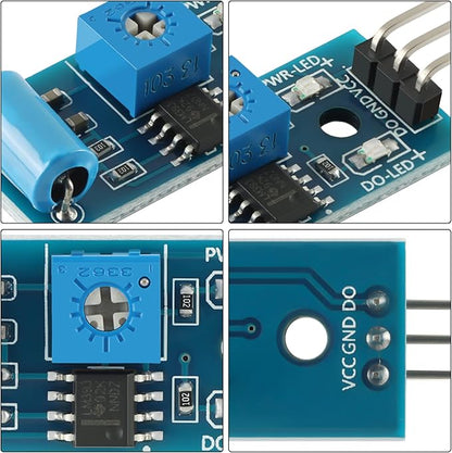 5Pcs SW-420 Vibration Sensor Module Vibration Switch Alarm Sensor Module for Arduino