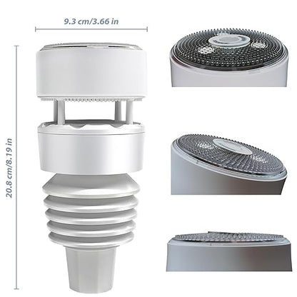 ECOWITT Wi-Fi Weather Station GW1210, Includes GW1200 Wi-Fi Gateway and WS90 Outdoor Sensor Array, 915 MHz