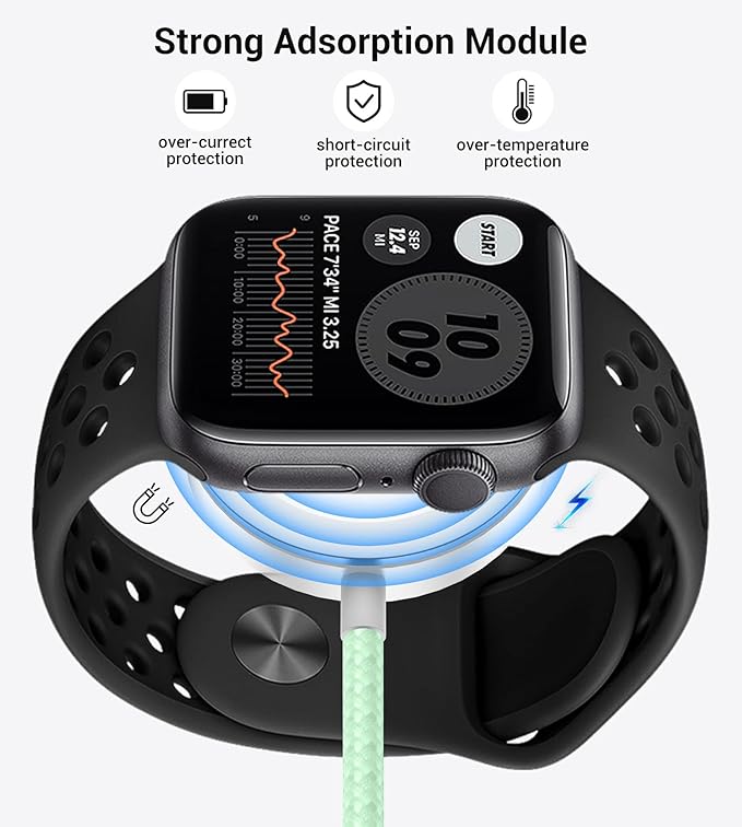 Temdan 2Pack for Apple Watch Charger, 3 in 2 Multi Charging Cable, iPhone Charger, USB A/Type C/Lightning Cable, Portable Travel Essentials Designed for iWatch Ultra/SE/11-1 & iPhone 17-12/ iPad-5Ft