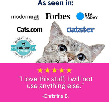 Boxie Glo Clumping Clay 30 Day Odor Control Cat Litter, 99.9% Dust-Free, Low Tracking, UV Light Attractant, 40 lb