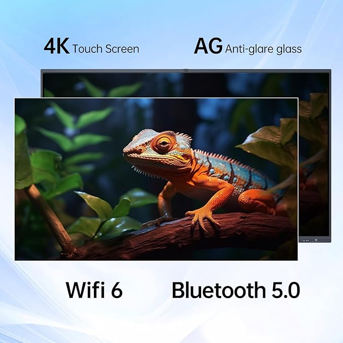 65-inch Smartboard Interactive Whiteboard, Electronic White Board w/13MP Camera, 4K UHD Digital Whiteboard for Home