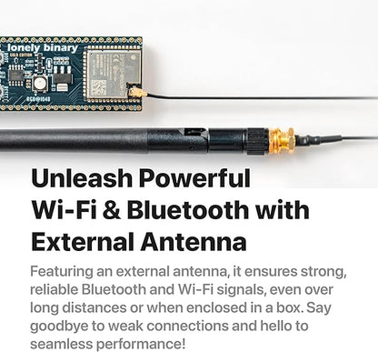 ESP32-S3 Development Board Gold Edition 16MB Flash 8MB PSRAM Dual USB-C IPEX Antenna WiFi Bluetooth for Arduino IoT Projects, MicroPython & ESP-IDF N16R8 (16MB +Antenna Gold Edition)