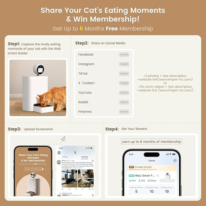 Automatic Cat Feeder with Camera 360°, 2K HD Pet Feeder with Night Vision & 2-Way Audio, Smart APP Control, AI Smart Cat Feeder, Up to 16 Meals/Day, 5.5L Timed Food Dispenser for Cats & Dogs