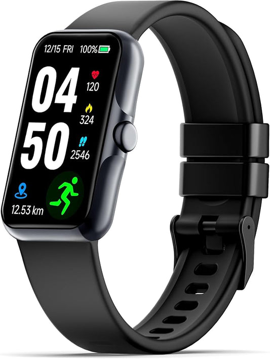 Fitness Tracker with 24/7 Continuous Heart Rate, Blood Oxygen Monitor, Smart Watch with Sleep Monitor, IP68 Waterproof Activity Tracker Step Counter for Women Men
