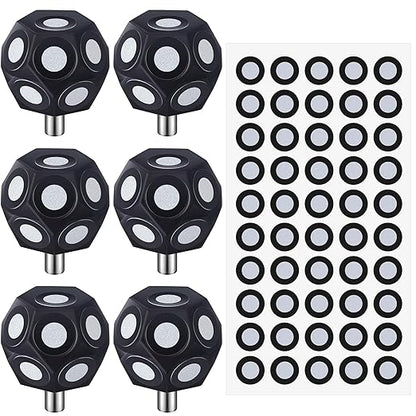 Kingdder 6 Pcs Multi-Angle Marker Set 2 Sheet 100 Point 3.0 mm 3D Scanner Markers Dot Stickers Scanning Spray Scanner Turntable Compatible Tracking Dot Reference Point for 3D Scanning