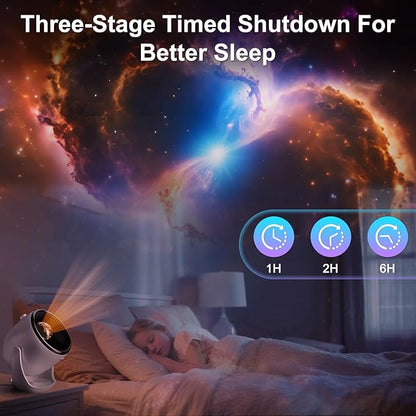 Star Projector, Star Light with Naked Eye 3D Technology 60+ Scene Modes, Bluetooth Speaker Night Light Projector for Home, Bedroom, Ceiling, Party, Gifts, Halloween, Christmas