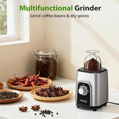KOIOS Blender/Food Processor Combo Max 1000W, 4 in 1 34oz Pitcher, 22oz Blending Cup, Meat Grinder & Vegetable Chopper, Spice Grinder,BPA Free -All-in-One Kitchen System, Dishwasher Safe