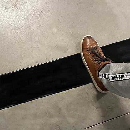 SmartSign Black 4 inch x 100 feet Floor Marking Tape, 32 mil Vinyl Floor Tape, Superior Mark Industrial Use Safety Tape with Beveled Edges, Strong Adhesive, for Gym/Warehouse/Courts
