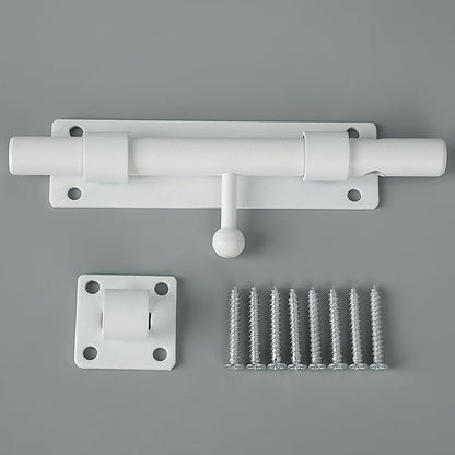 Alise 8 inch Barrel Bolt Latch,Slide Bolt Latch,Heavy Duty Solid SUS304 Stainless Steel Slide Lock for Wooden Fence,Barn Door,Interior or Outdoor Door White