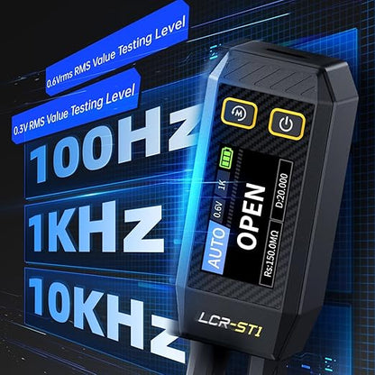LCR-ST1 Mini Smart Bridge Tweezer LCR SMD Tester Resistance Capacitance Inductance Continuity Diode Test Measurement Tools