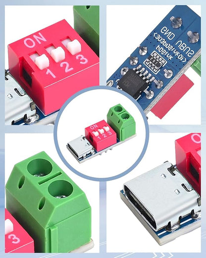 12PCS USB-C PD/QC Fast Charge Trigger Module & Decoy Board - Dual-Port Voltage selector (5V/9V/12V/20V Output) Charger Power Delivery Boost Module