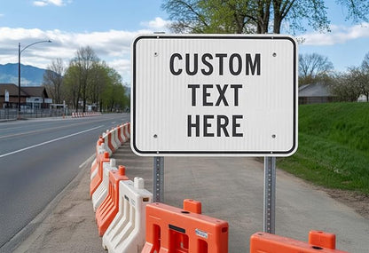 Custom Metal Signs for Business Outdoor, 36x30 Inches Reflective Option, Single/Double-Sided, Personalized Aluminum Signs, Rust-Free