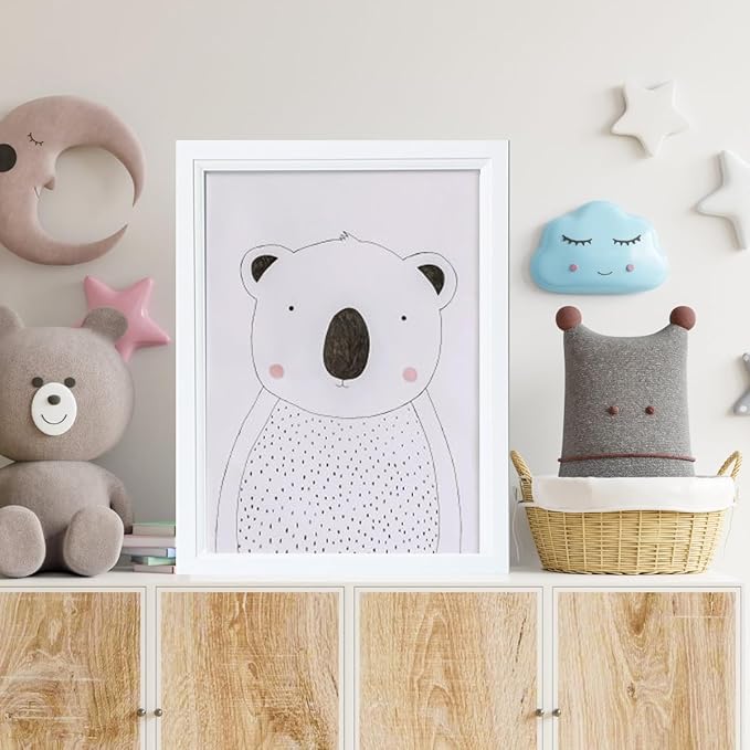 KTKDE 10x12 Picture Frame Set of 3,White Wooden frames, Vertical & Horizontal Wall Hanging for Wall or Tapletop Display,Studio Gallery Photo Frame for Photos, Posters & Art Prints