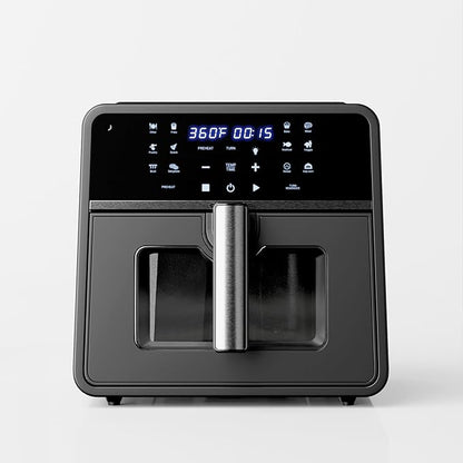 Emerson SmartVoice 10QT 6-in-1 Air Fryer, 1000+ Voice Control Commands, 100+ Recognized Food, No APP, No WIFI, No Setup, Nonstick Basket, Air Fry, Bake, Reheat, Dehydrate, 1700W