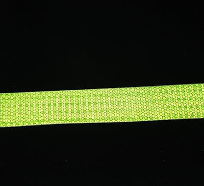 Green Reflective Tape Outdoor Waterproof 1 inch Wide, High Visibility Warning Industrial Marking Tape, Safety Stickers (68 feet,10 Rolls)