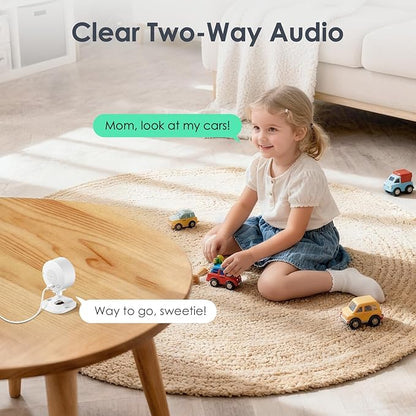 YOTON 1080P Indoor Security Camera for Baby Monitor, Pet Camera with Night Vision, 2-Way Audio, Motion Detection, Cloud & SD Card Storage, Easy Setup, Works with Alexa & Google Assistant (4 Pack)