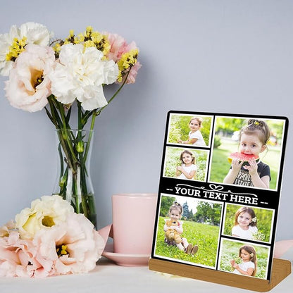 Custom Metal Photo Prints, Customize Frames with Your Pictures, Personalized Picture Gifts for Lovers, Couples, Family and Home Decor, StyleI, XY1101