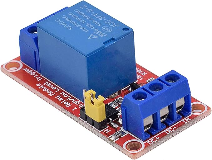 DC 12V Relay Module 1-Channel Relay Switch with Optocoupler Isolation High/Low Level Trigger, Pack of 10