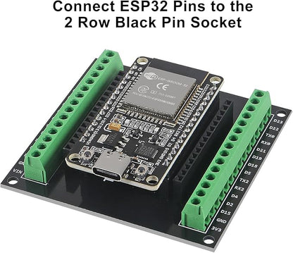 4Pcs ESP32 30Pin Breakout Board GPIO 1 into Expansion Development Board Compatible with 30 Pins ESP32S ESP32 ESP-WROOM-32 Board