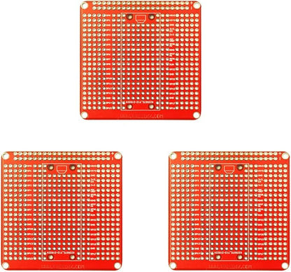 Treeidx 3pcs Expansion Board Breadboard Gold Plated Finish Proto Board PCB Compatible with Raspberry PI PICO
