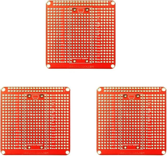 Treeidx 3pcs Expansion Board Breadboard Gold Plated Finish Proto Board PCB Compatible with Raspberry PI PICO