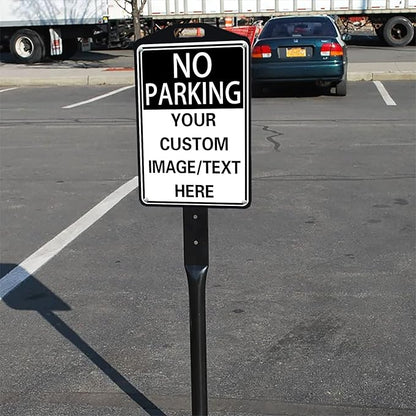 No Parking Signs Custom Parking Sign for Parking Lots Business and Schools Outdoor Use Aluminum Metal Decor 12x17 Inches