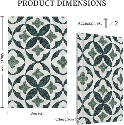 Green Luxury Modern Cubic Marble No Device Single Blank Decorative Light Switch Covers Electrical Faceplate Switch Plates for Bathroom Kitchen Home