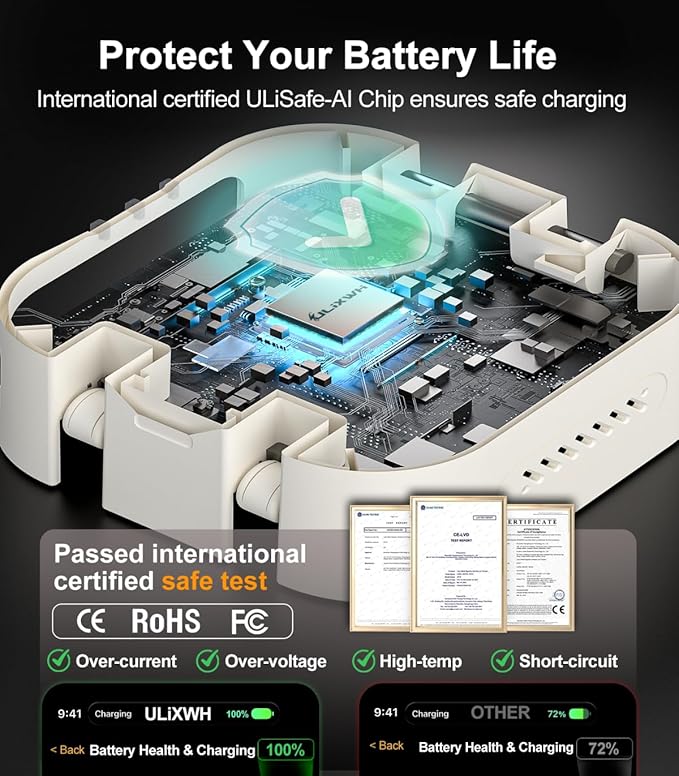 Retractable 3 in 1 Charging Station for Apple [Built in Cable] 22.5W Fast for Magsafe Wireless Charger, Travel Essentials, Magnetic Foldable Stand for iPhone 17 Air Pro Max 16 15 iWatch Airpods