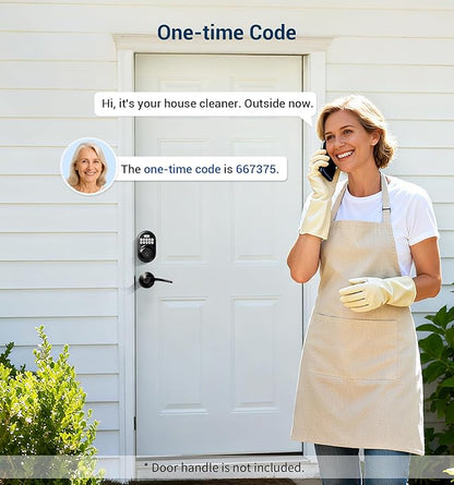Veise Keyless Entry Door Lock, Electronic Keypad Deadbolt, Keyed Entry, Auto Lock, Anti-Peeking Password, Back Lit & Easy Installation Design, Matte Black